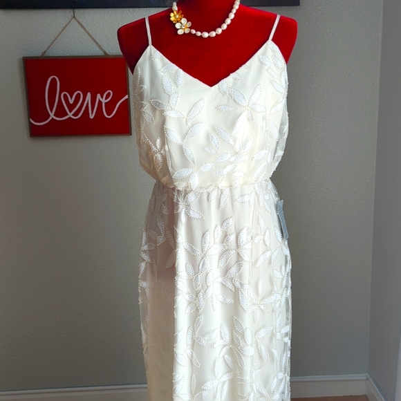 Wayf Dresses Bridal Ivory Beaded Dress Poshmark